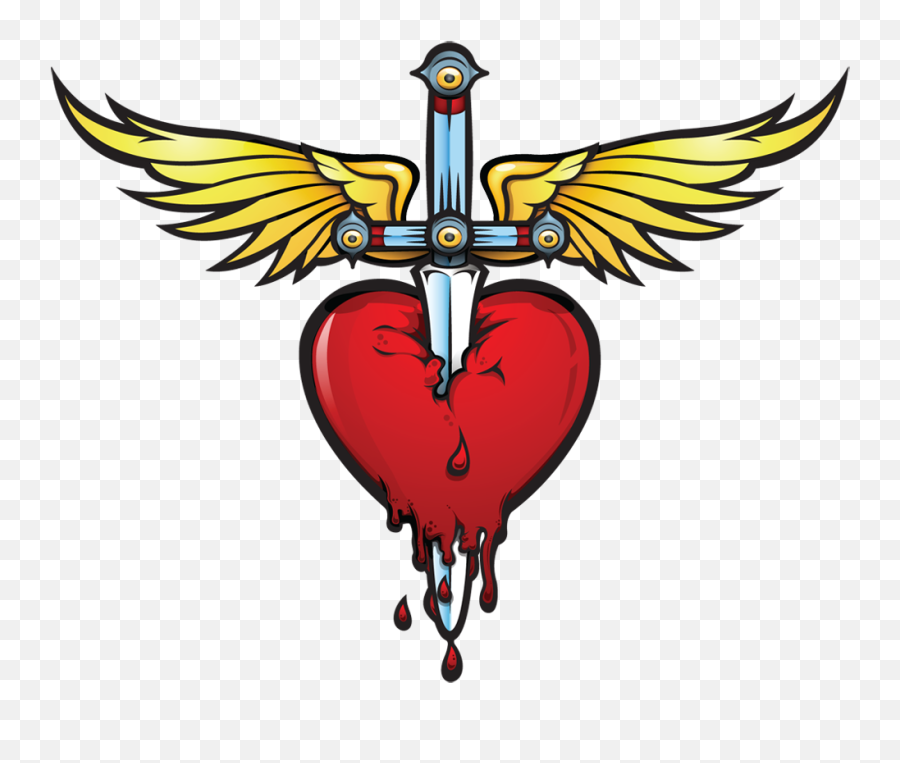 Download Library Of Mom Heart Tattoo Svg Freeuse Download Png Files Bon Jovi Heart And Dagger Heart Tattoo Png Free Transparent Png Images Pngaaa Com