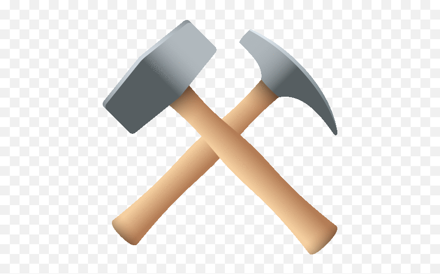 Hammer And Pick Objects Sticker - Hammer And Pick Objects Hammer And Pick Emoji Gif Png,Mining Pick Icon