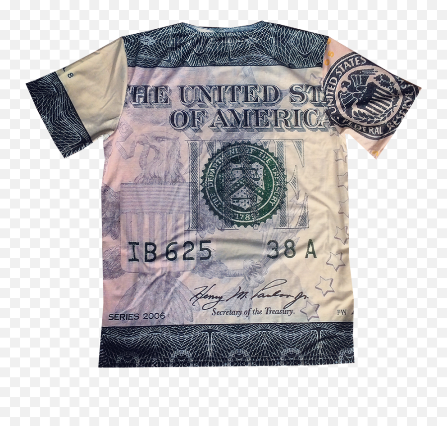 Dollar Bill Kiss Cut U0026 Sew Top - Five Dollars Bill Murray Short Sleeve Png,Cut And Sew Icon