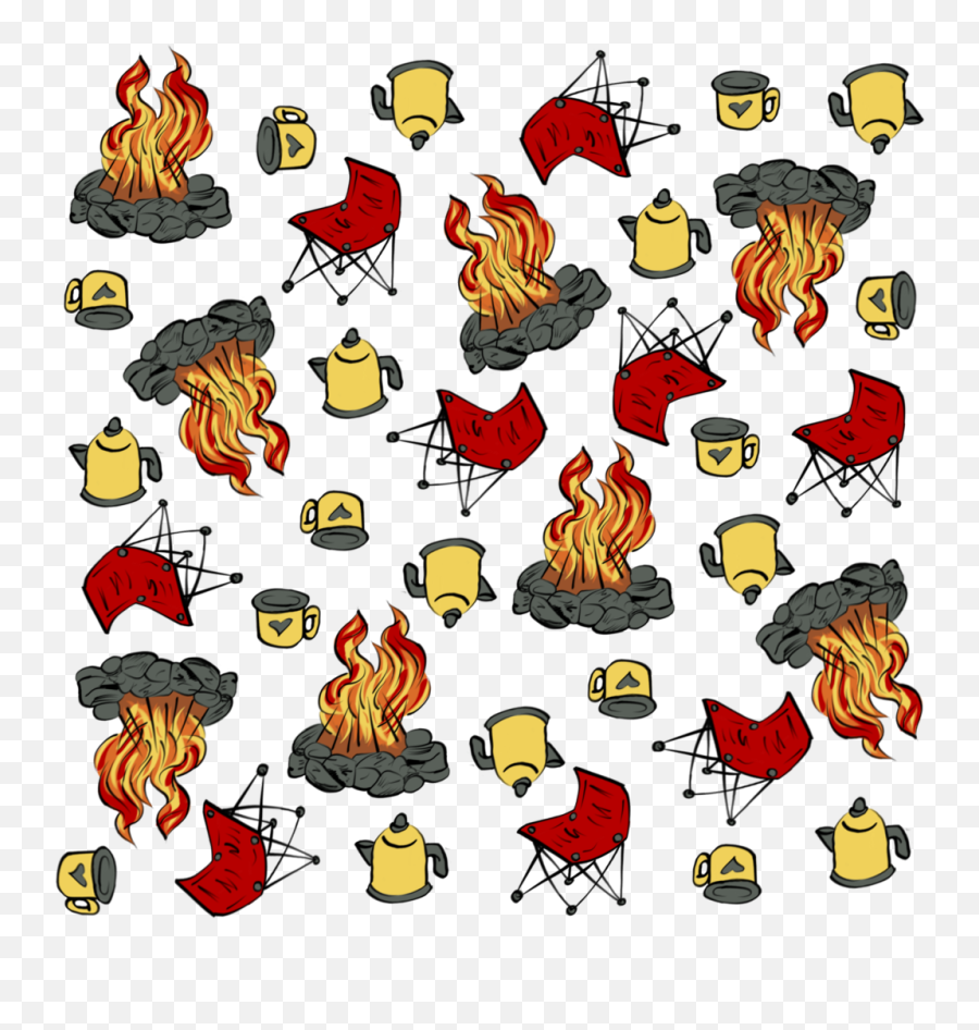 Camp Fire Pattern - Clip Art Png,Camp Fire Png