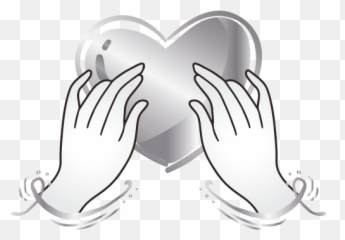 Create Hand Drawn Logo With Hands Holding Heart Template Png