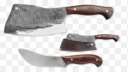 Butcherssetdetailedpng Kitchen Knives Knife - Throwing Knives