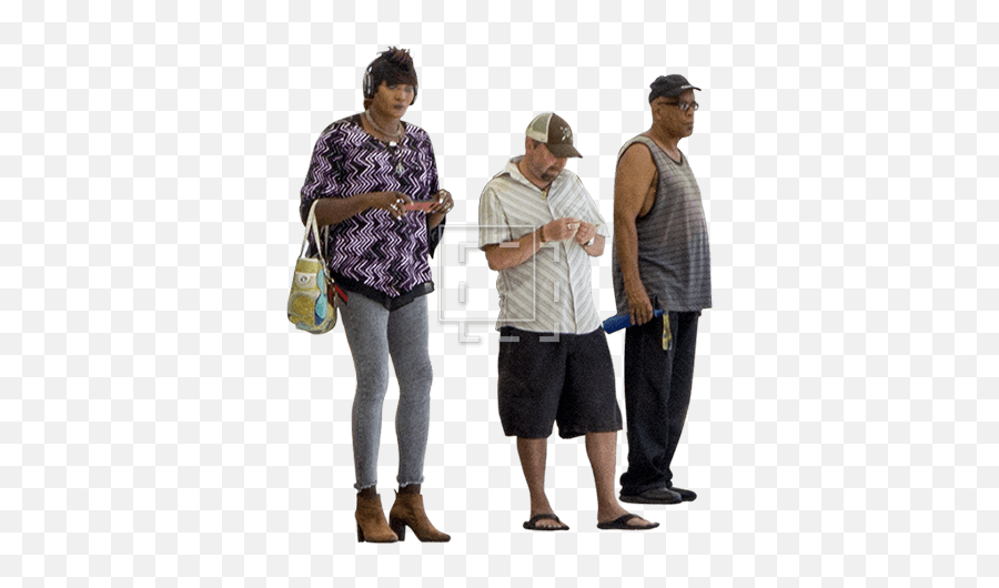 People - People At Bus Stop Png,People Standing Png