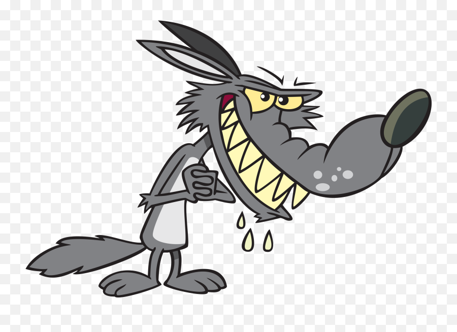Wolf Blow Clipart Transparent Stock Png - Cartoon Big Bad Wolf,Wolf Outline Png