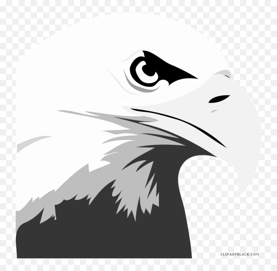 Download Head Animal Free Black White Images Clipartblack - Black And White Eagle Head Clipart Png,Eagle Head Logo