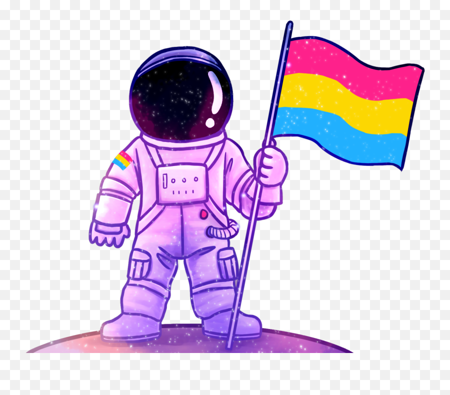Astronaut Clipart Person Space Asexual - Transparent Background Astronaut Clipart Png,Astronaut Clipart Png