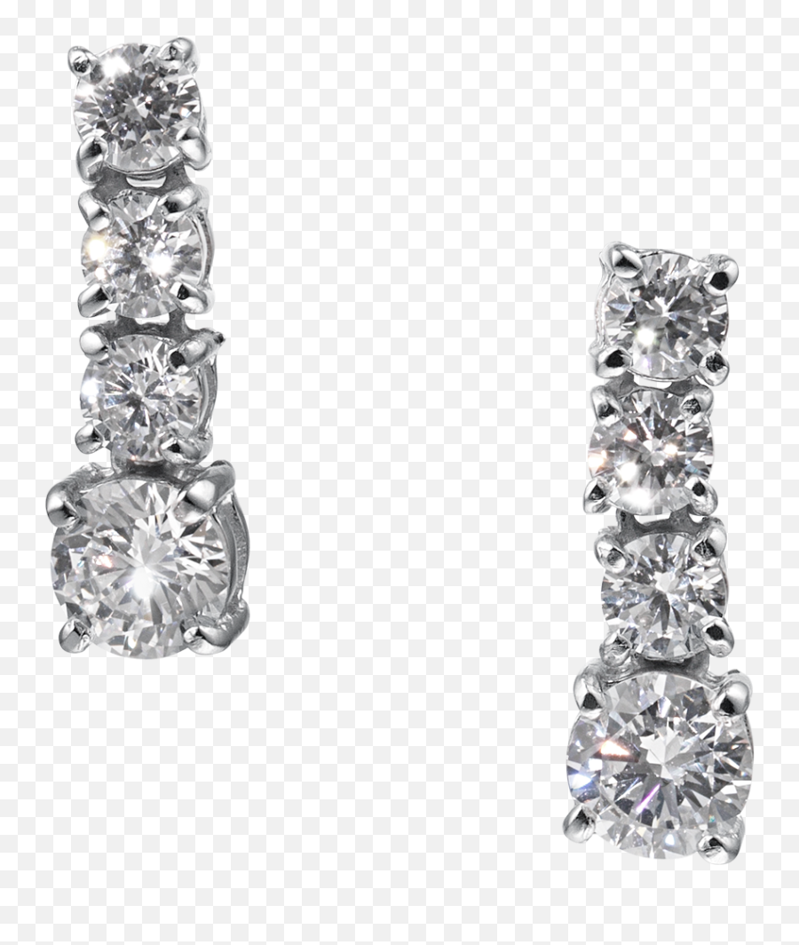 Madeleine Drop Earrings - 3 Diamond Drop Earrings Png,Diamond Sparkle Png