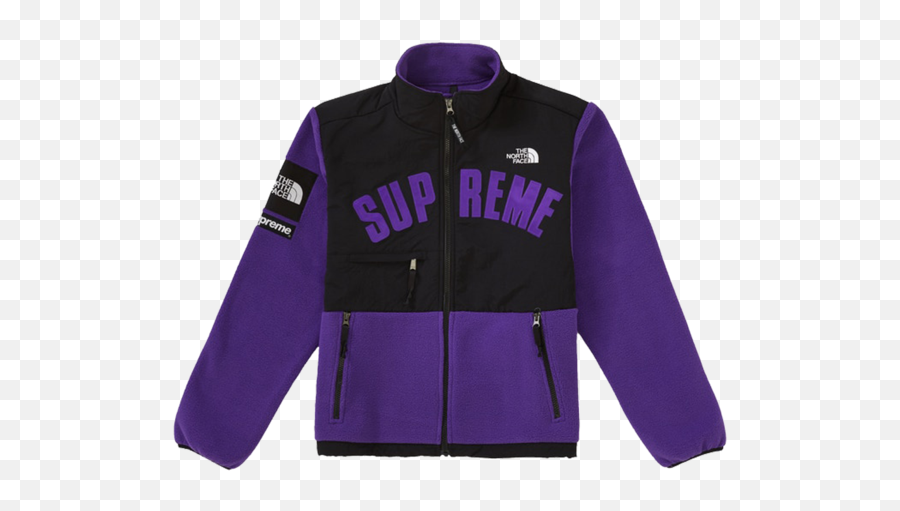 Supreme The North Face Arc Logo Denali Fleece Jacket Purple - North Face Hot Shot Png,The North Face Logo Png
