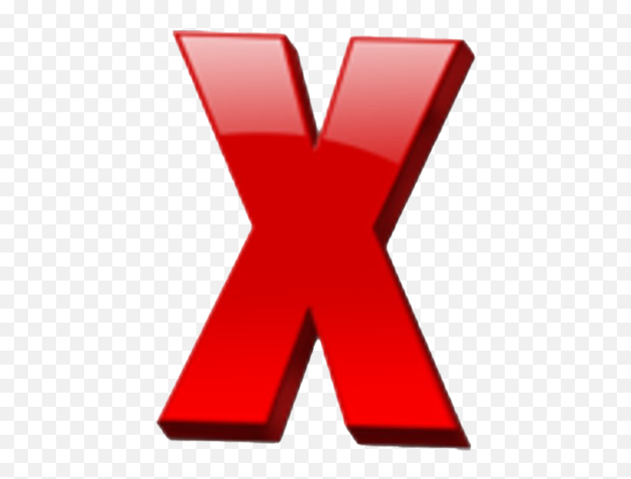 X Letter Png Transparent Images - Red X Letter Png,Red X Png Transparent