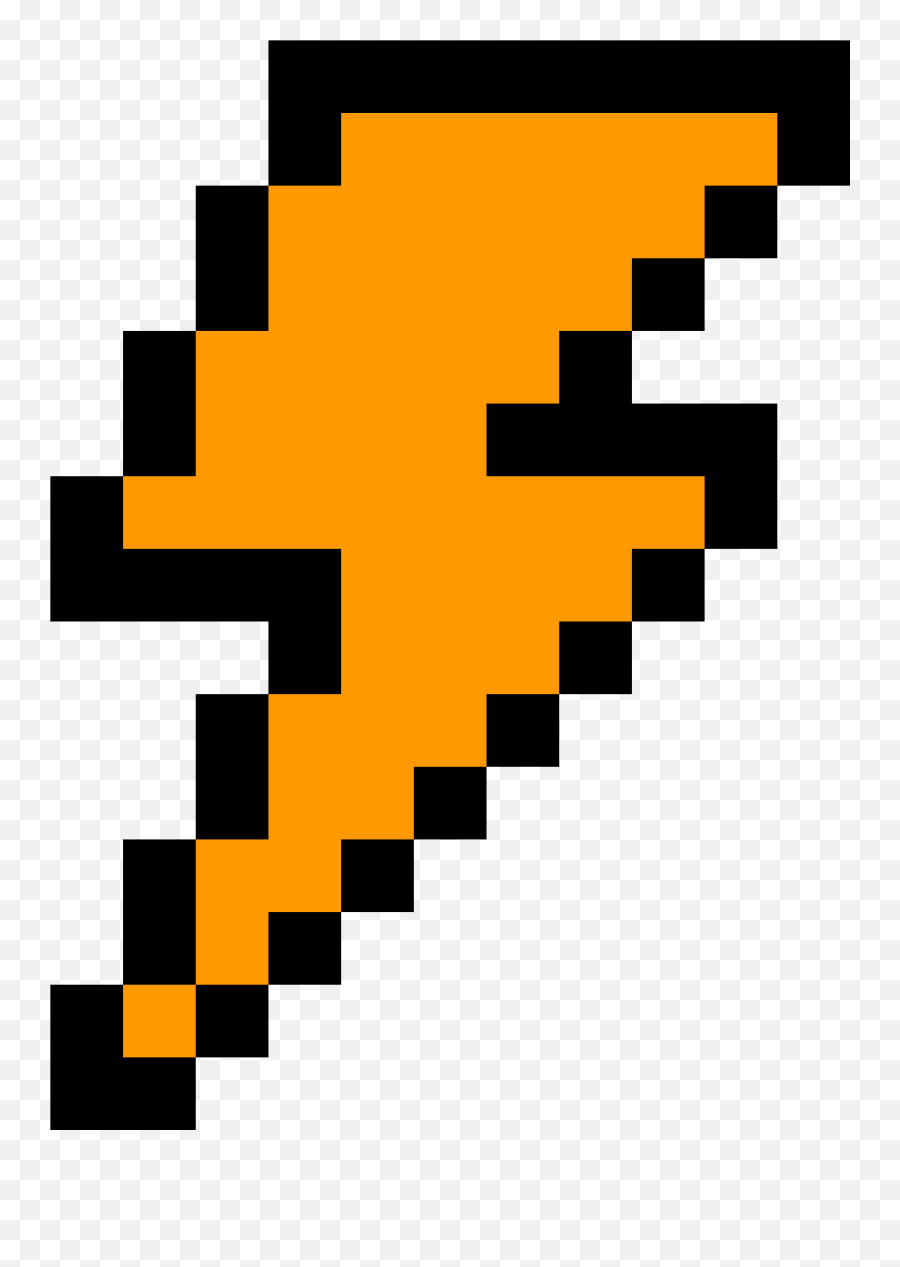 Lightning Bolt - Minecraft Lightning Bolt Pixel Art Png,Bolt Png