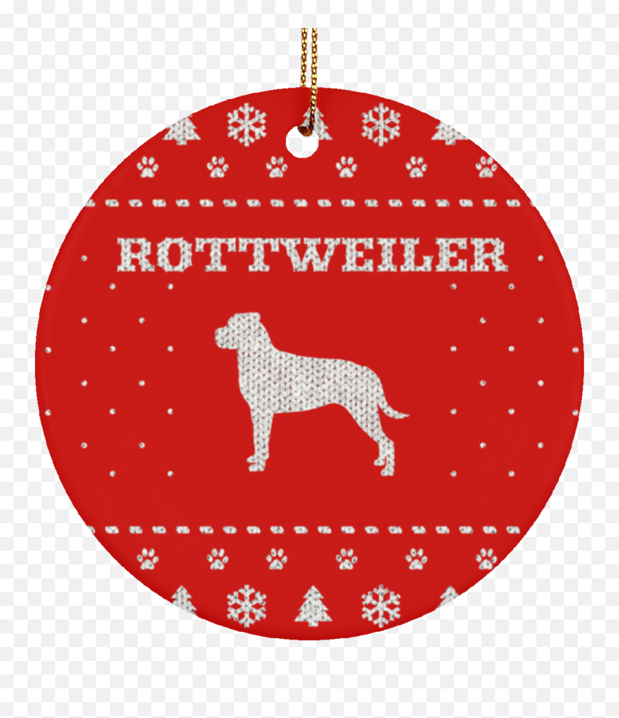 Circle Christmas Ornaments Png Picture 519030 Rottweiler