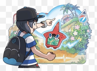 Filesun Moon Rotom Pokédex Artworkpng - Bulbapedia The Pokemon Sun And Moon Sun,Pokedex Png