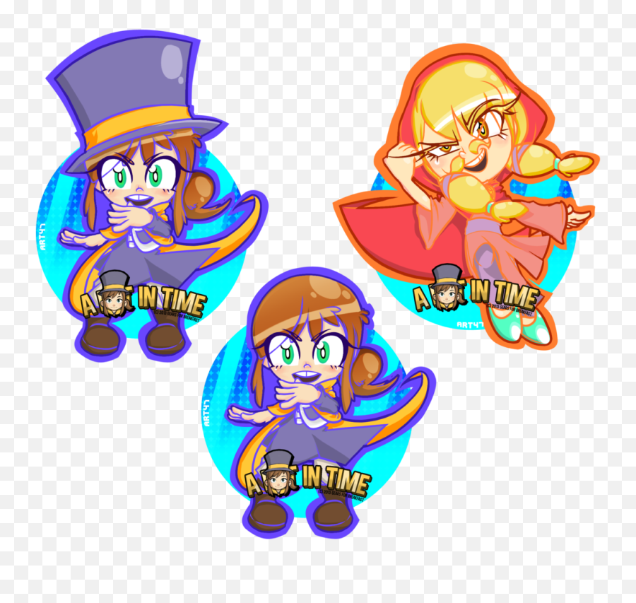Hat In Time - By Level2select Hat In Time Fan Art Clipart Mustache Girl A Hat In Time Fanarts Png,Hat Kid Png