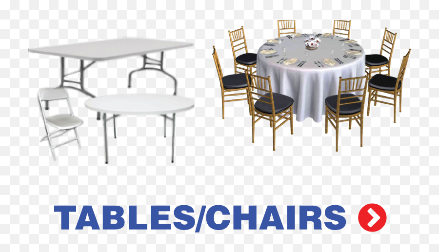 Tables - Party Chairs And Tables Rentals Png,Table And Chairs Png