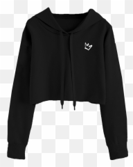 Crown Cropped Hoodie - Crop Top Png,Black Hoodie Png