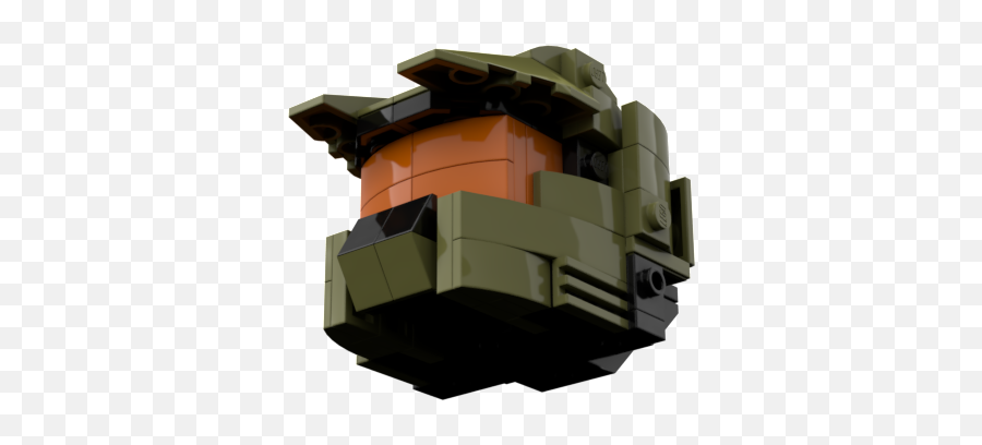 Halo Master Chief John - 117 Helmet Brickbuildersfi Lego Vertical Png,Master Chief Helmet Transparent