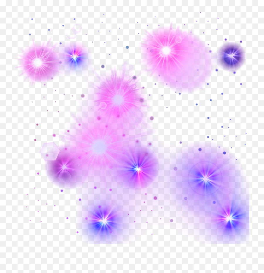 Glowing Star Clipart Transparent Background - Purple Glow Picsart Effect Png Hd,Stars Clipart Transparent