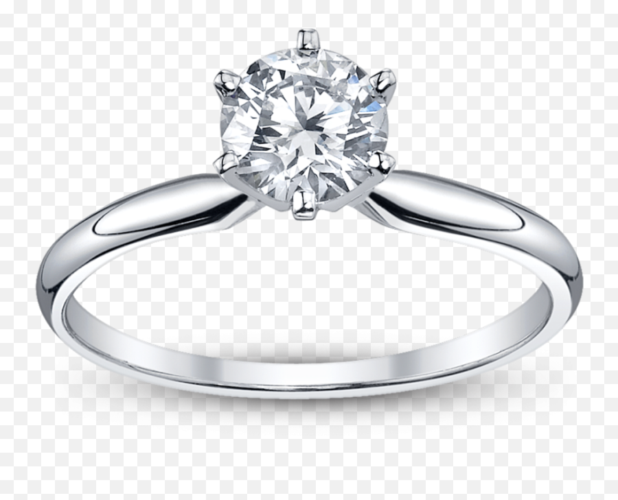 Engagement Clipart Solitaire Ring - Solitaire Engagement Ring Png,White Ring Png