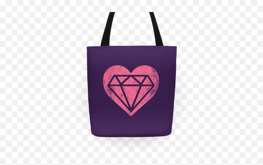 Diamond Heart Totes Lookhuman - Diemond Tattoo Png,Diamond Heart Png