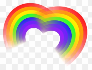 Download Hd Animated Rainbow Clipart - Heart Vector Png Transparent Hearts
