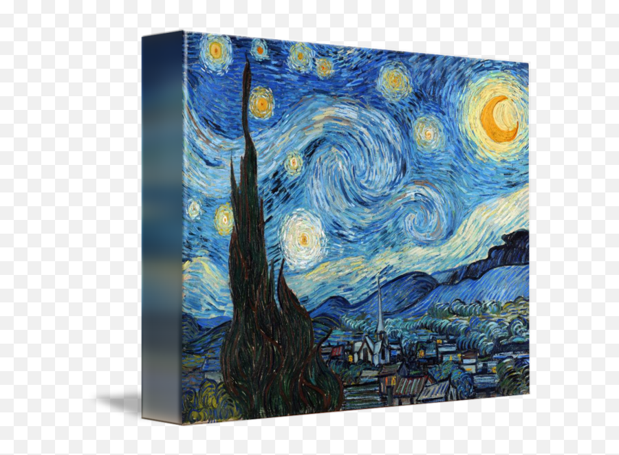 Vincent Van Gogh Starry Night Art By Pictures Png