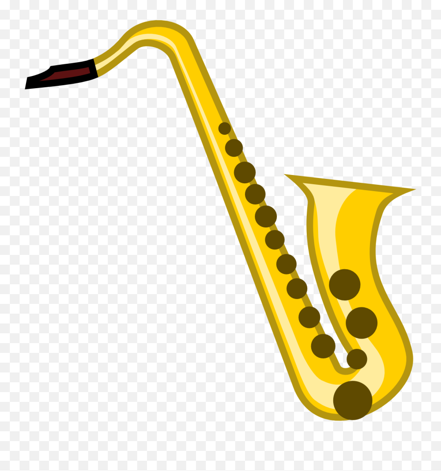 Gold Clipart Saxophone - Transparent Background Saxophone Clipart Png,Saxophone Clipart Png