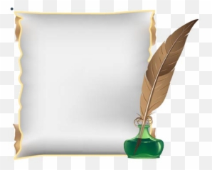 Pergamino Antiguo Con Pluma Png - Pergamino Con Pluma Png,Pergamino Png