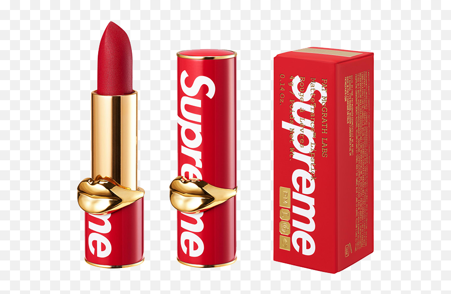 Supreme Drops A New Lipstick With Pat Mcgrath Dieline - Pat Mcgrath Lipstick Supreme Png,Lipstick Transparent