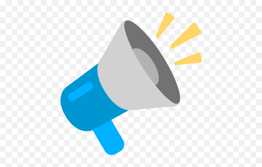 Loudspeaker Emoji - Megaphone Emoji Png,Facebook Logo Emoji