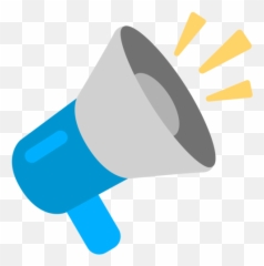 Loudspeaker Emoji - Megaphone png