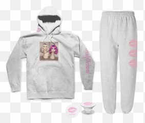 Loneliness For Love White Hoodie U0026 Sweatpants Shop The - Long Sleeve Png,White Hoodie Png