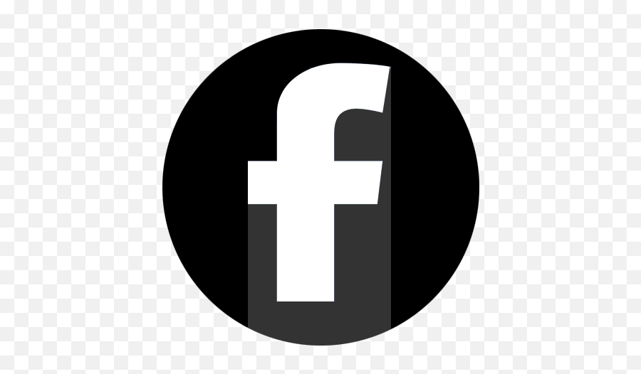 Facebook Black Circle - Facebook Logo Pdn Black Full Size Circle Logo Facebook White Png,Find Us On Facebook Logo