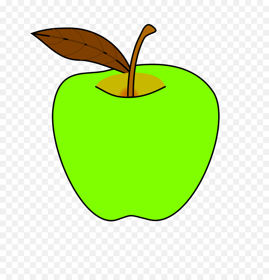 Apple Cartoon Png - Green Apple Clipart,Apple Clipart Transparent