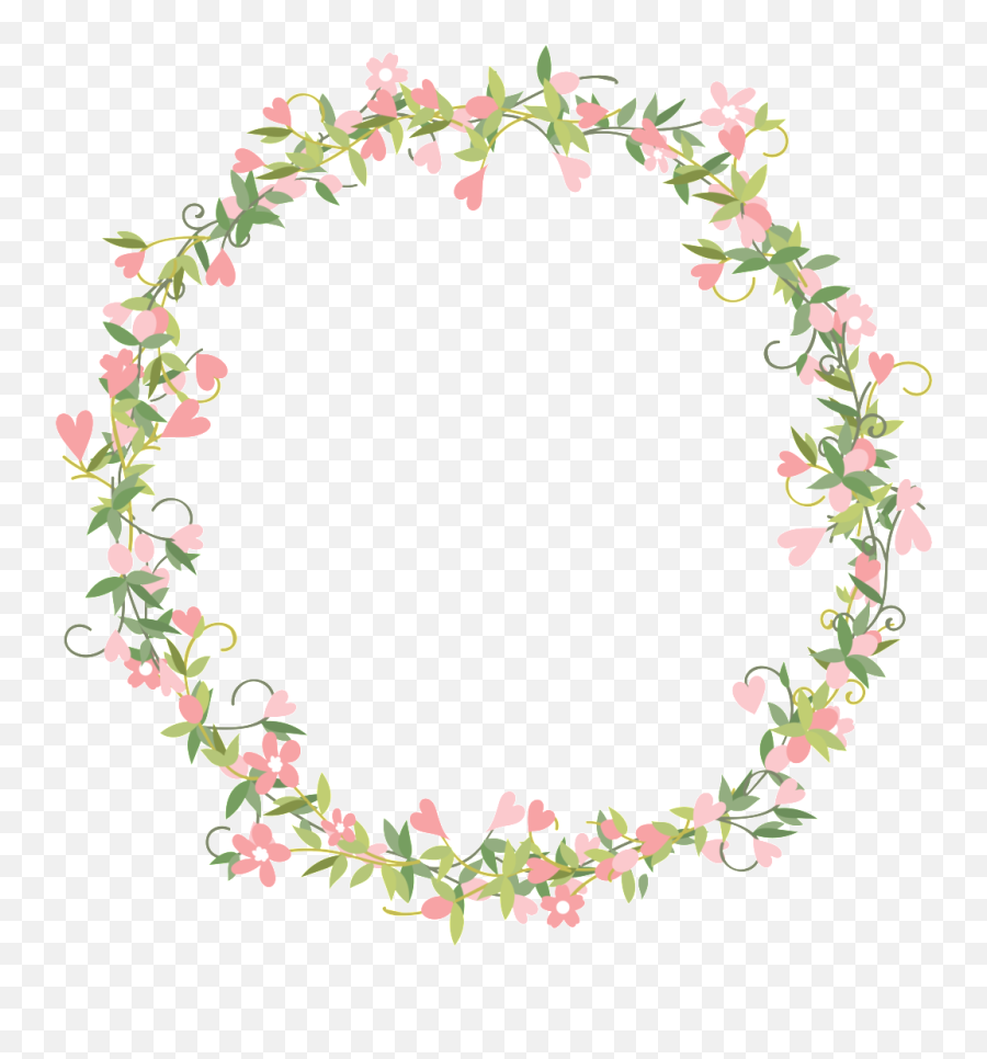 Fresh Girl Heart Pink Flowers - Transparent Flowers Circle Png,Transparent Pink Flowers