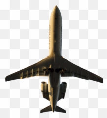Plane Flying Above Transparent - Background Png