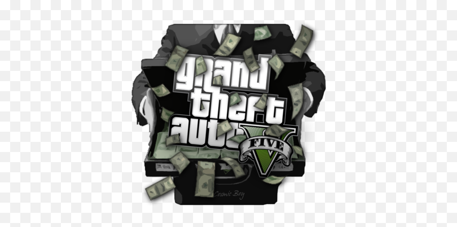 Gta 5 Money Png Transparent Free For - Gta V,Gta Logos