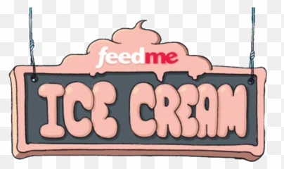 Ice Cream Map - Cartoon Signage png
