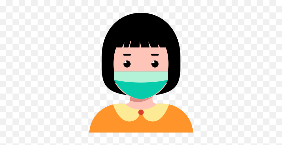 Mask Girl Coronavirus Protection Free Icon Of - Menina Com A Mascara Png,Mascara Icon Png