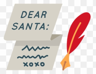 Christmas Dear Santa Letter Icon - png