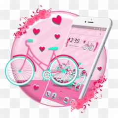 Like To Ride A Bicycle If Yes Then Download This - Pink Bicycle png