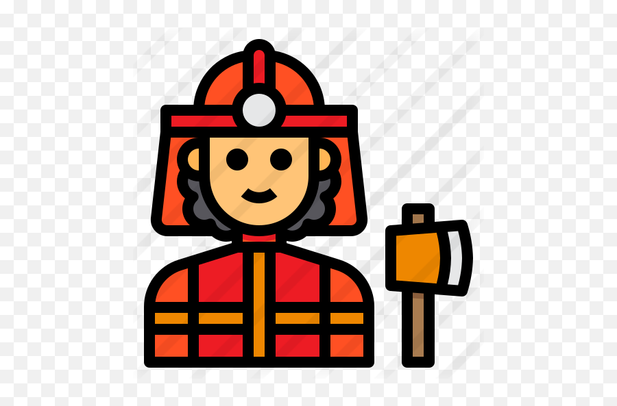 Firewoman Free Professions And Jobs Icons Hard Png Vector Avatar Icon Profession - 