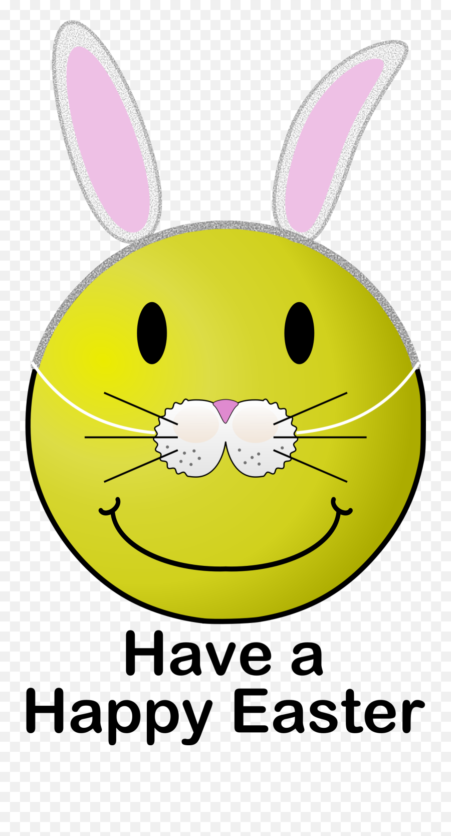 Clipart Of The Hapy Easter Bunny Smiley Free Image Download - Happy Easter Easter Bunny Emoji Png,Easter Buddy Icon
