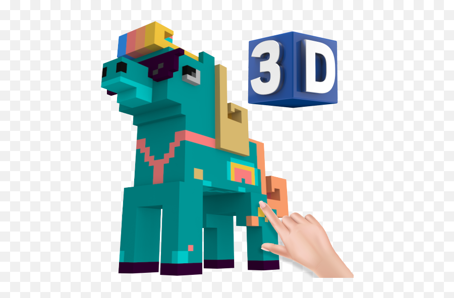 Unicorn 3d And 2d Color By Number Pixel Art Apk 10 - 3d Design Logo Png,3d App Icon