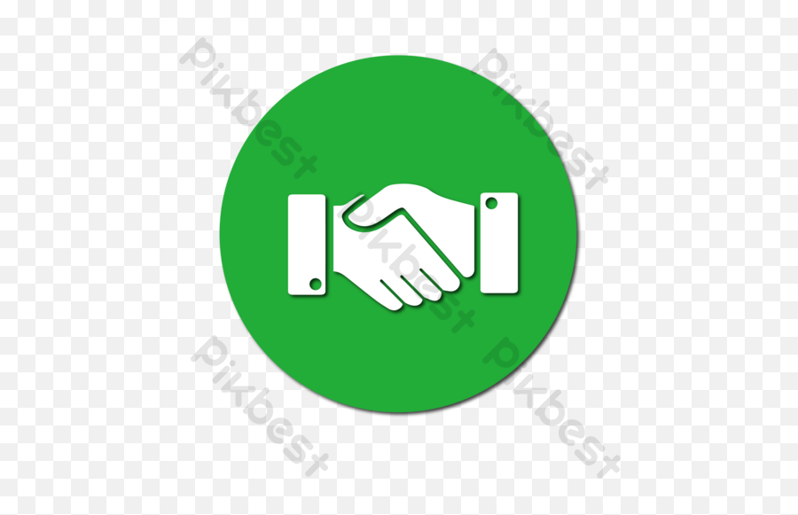 Handshake Green Icon Free Png Transparent Layer Ai - Language,Handshaking Icon