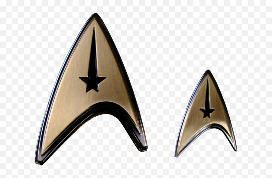Star Trek Discovery - Enterprise Command Insignia Magnetic Badge Replica U0026 Lapel Pin Set Star Trek Enterprise Badge Png,Star Trek Icon Pack