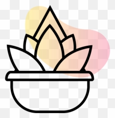 Simple Flower Design Black And White Clipart - Full Size Pineapple Printable For Kids Png,Simple Flower Icon