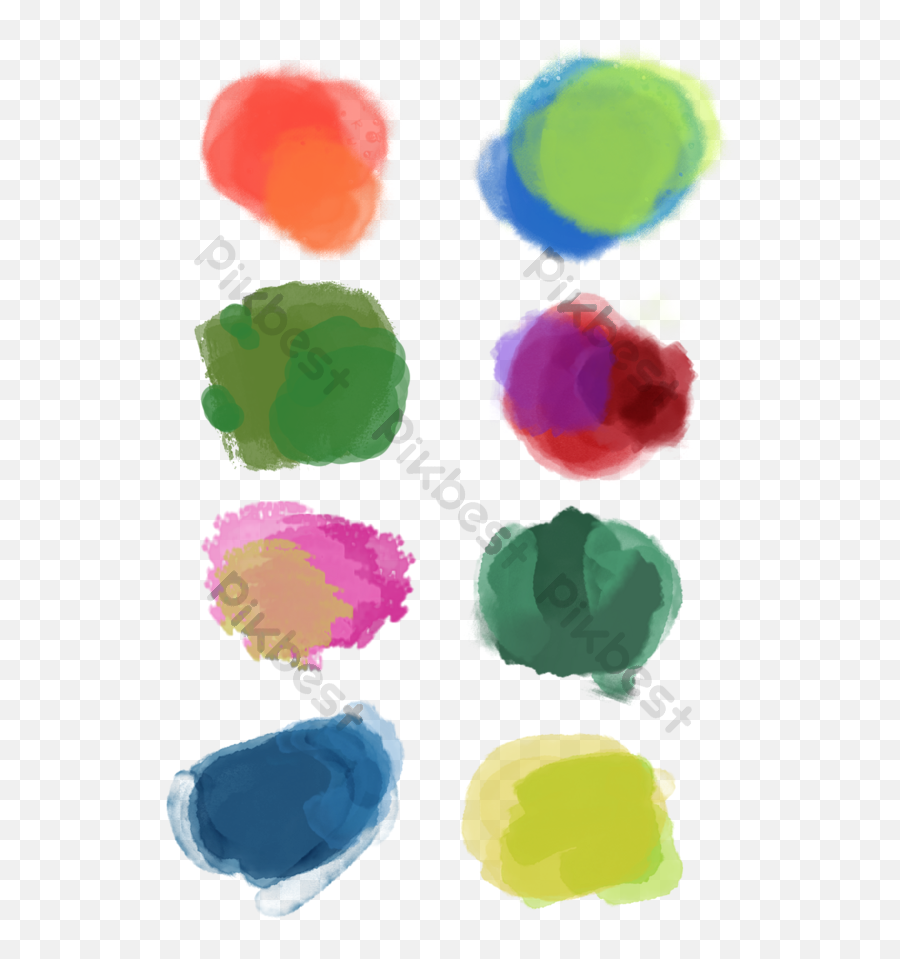 Watercolor Smudge Brush Design Element Png Images Psd Free - Dot,Basic Information Icon