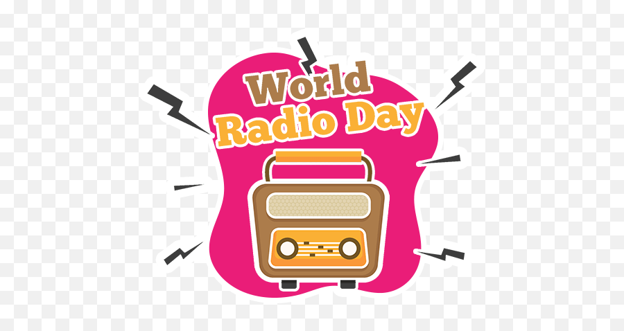 World Radio Day By Marcossoft - Sticker Maker For Whatsapp Language Png,Radio Icon Psd