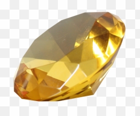 Diamond Golden Png Image - Yellow Transparent Background