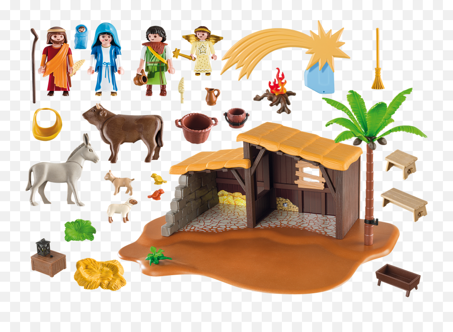 Manger Scene Png - Playmobil 5588,Nativity Scene Png